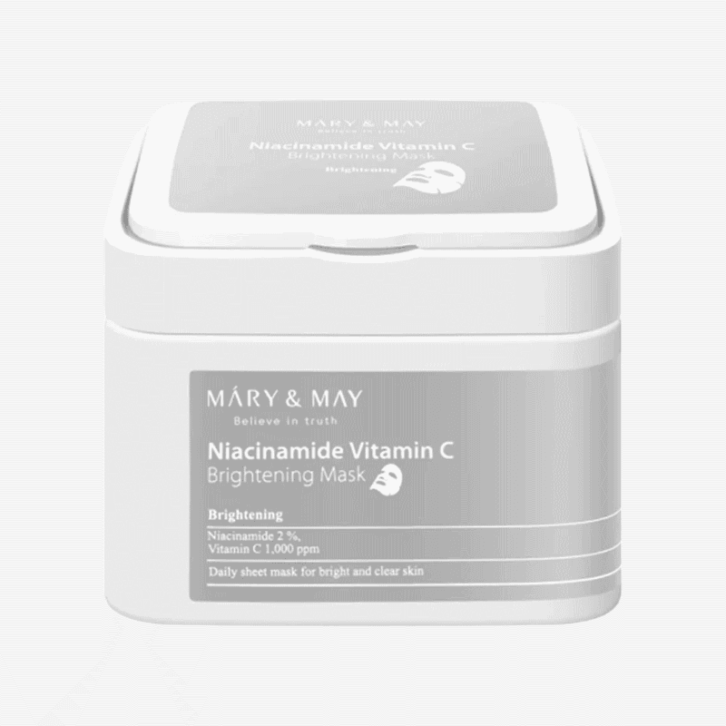 Niacinamide Vitamin C Brightening Mask 30τμχ - Mary&May - Κορεάτικα Καλλυντικα Niacinamide Vitamin C Brightening Mask 30τμχ - Mary&May - Κορεάτικα Καλλυντικα