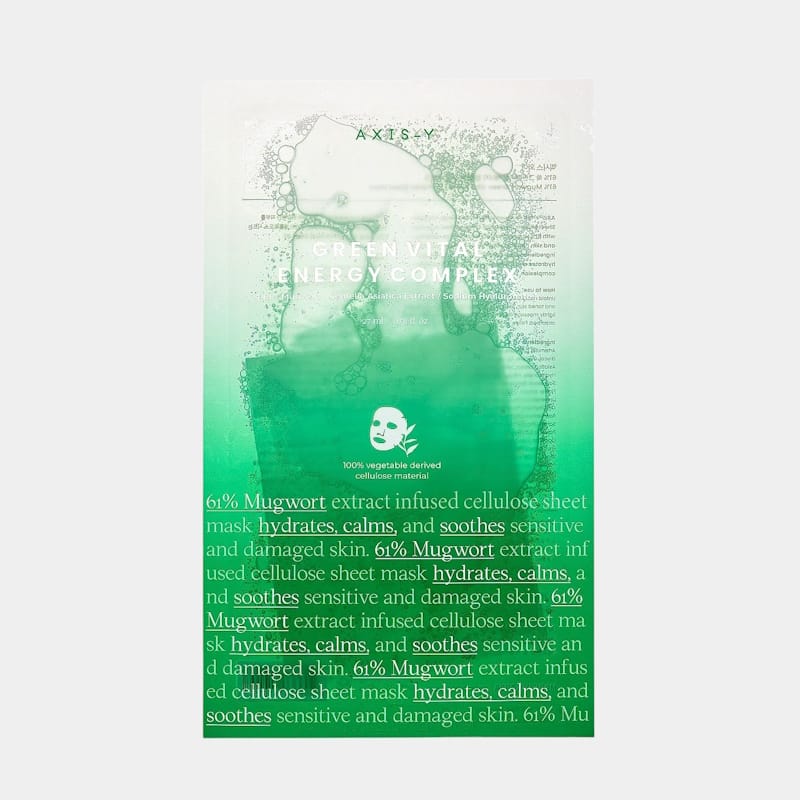 AXIS-Y-Mugwort-Green-Vital-Energy-Complex-Sheet-Mask-koreatika-kallintika-kskin-Photoroom Vital Energy Complex Mask Axis-Y - Κορεάτικα Καλλυντικά