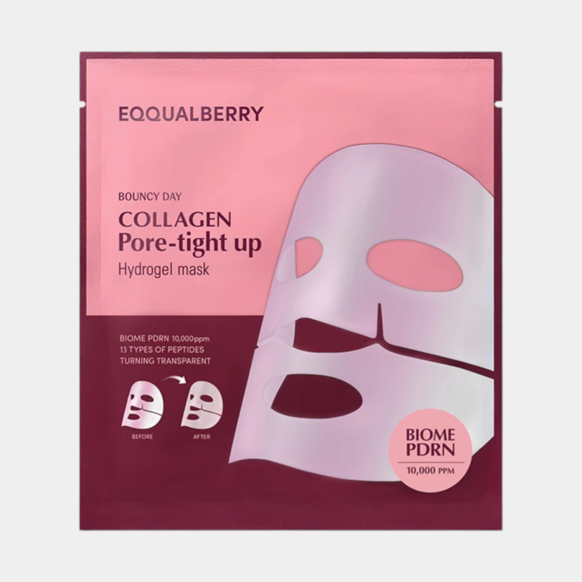 collagen-pore-tightening-mask-eqqualberry-kskin-2-Photoroom EQQUALBERRY - Collagen Pore-tight up Hydrogel Mask - Κορεάτικα Καλλυντικά
