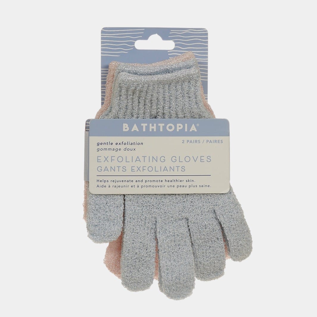UC-UC9248EG-UK Exfoliating Gloves Bathtopia 2Pairs– By Upper Canada - Image 1