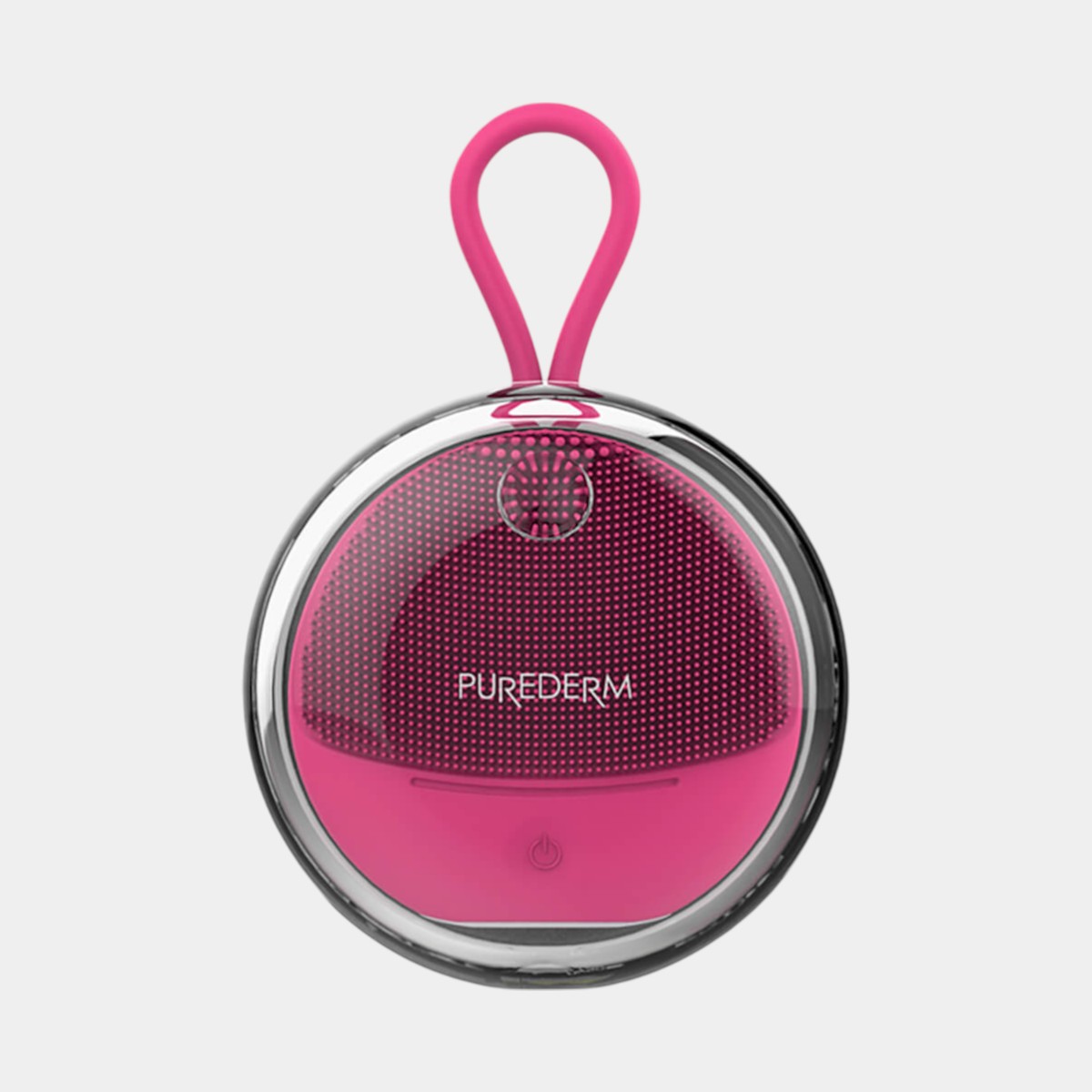 facial-cleansing-brush-purederm-roz-koreatika-kallintika-kskin Sonic Facial Brush Pink – Purederm - Image 1