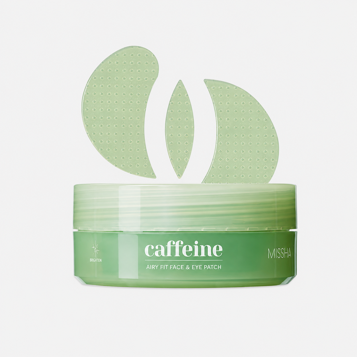MISSHA-Airy-Fit-Caffeine-Depuffing-Face&Eye Patch-koreatika-kallintika-kskin-2 Airy Fit Caffeine Depuffing Face & Eye Patch 60pcs – Missha - Image 1